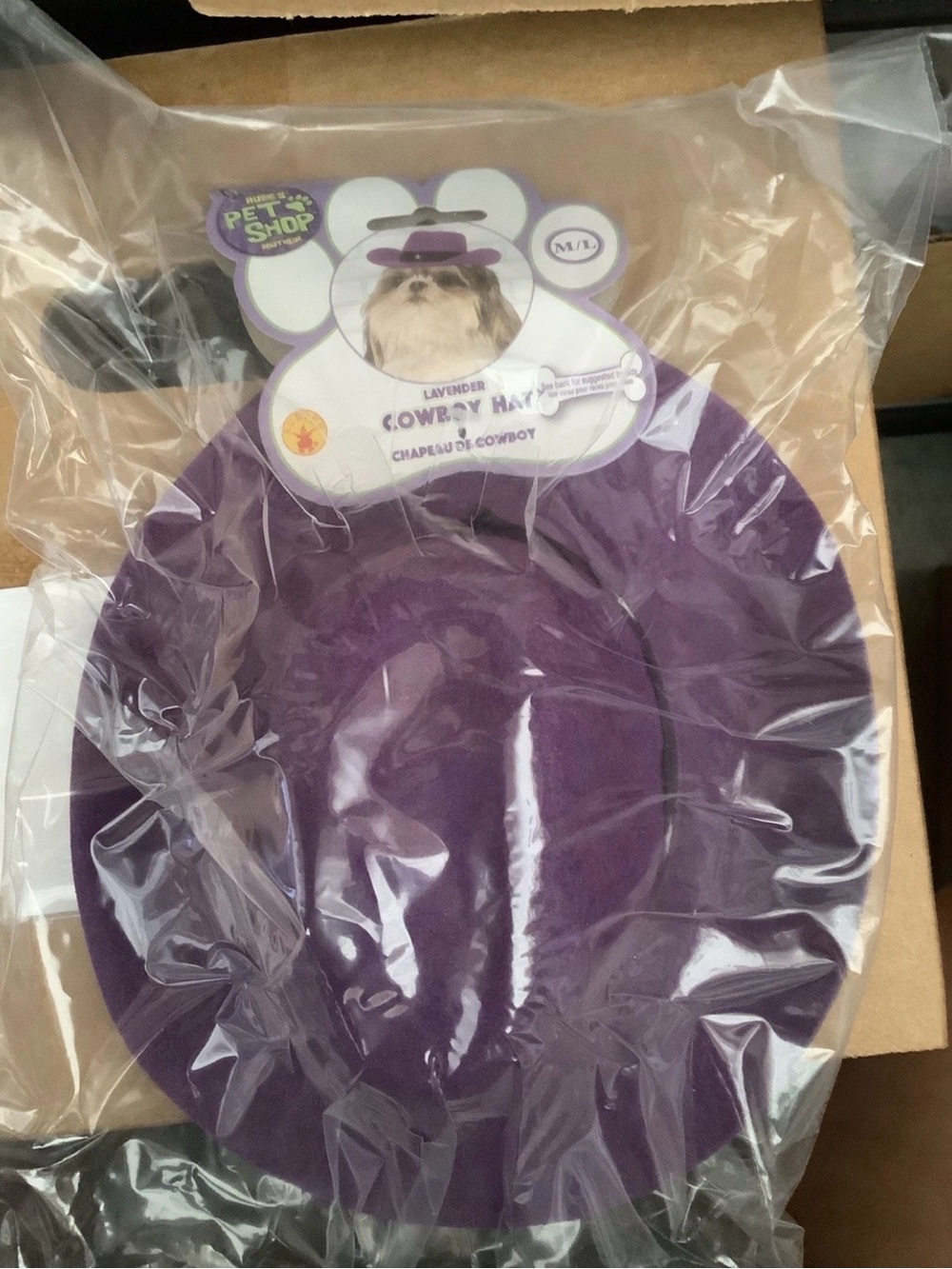 Rubie's Purple Dog Cowboy Hat Pet Costume Accessory